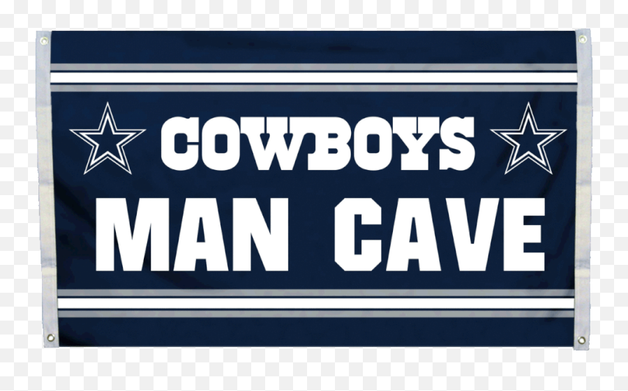 Nfl Dallas Cowboys 3x5 Man Cave Flag - Proud Dallas Cowboys Signs Png,Dallas Cowboy Logo Images