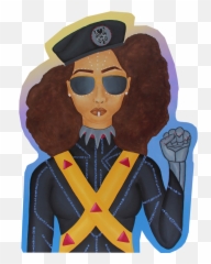 The New Black Panther Party Sticker U2014 Tiffany - Nicole Art Black Panther Party Art Png,Black Panther Transparent