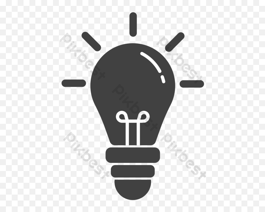 Cartoon Light Bulb Graphics Free Png - Incandescent Light Bulb,Lightbulb Icon Transparent Background