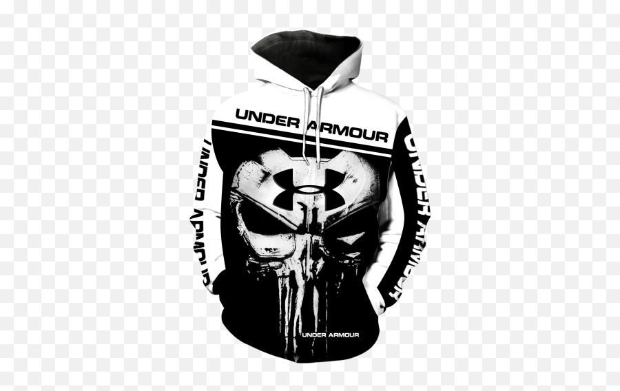 Skull Under Armour Full Printing Shirt - Maria Black And Punisher Under Armour Png,Under Armor Icon