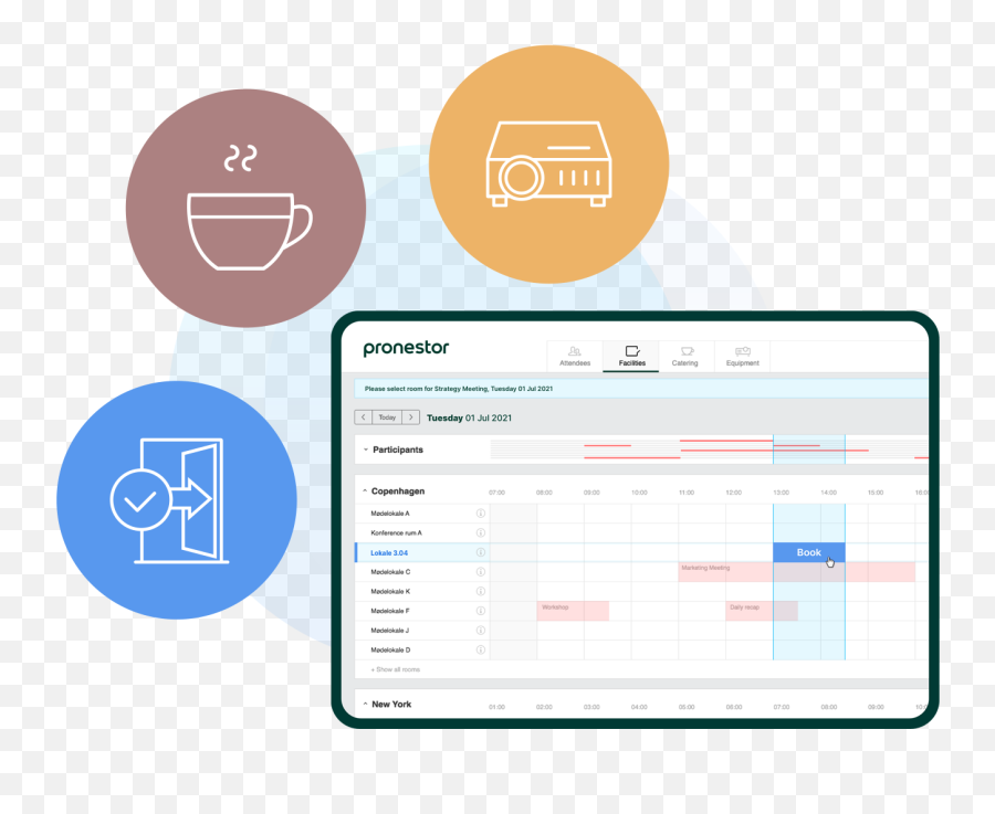 Meeting Room Booking System By Pronestor - Meeting Room Booking System Png,Online Reservation Icon