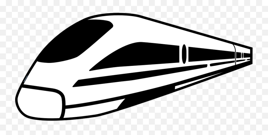 Amtrak High Speed Train Transportation Ice Tgv - High Speed Express Train Clipart Black And White Png,Rail Icon