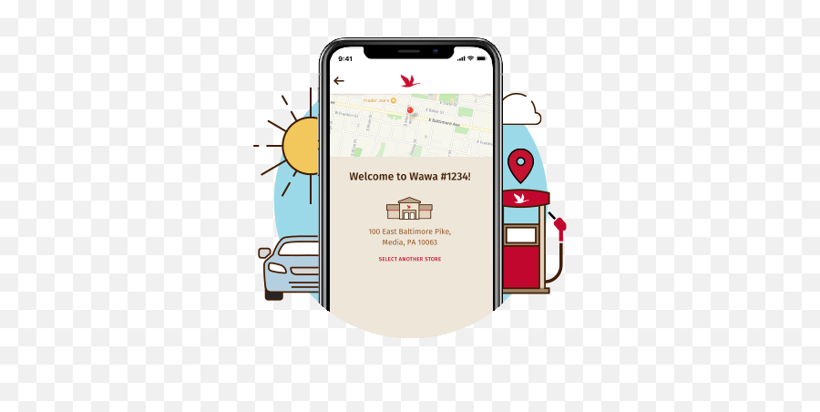 The Wawa App Get To Earn Rewards Mobile Order - Smartphone Png,Phone With Check Mark Icon