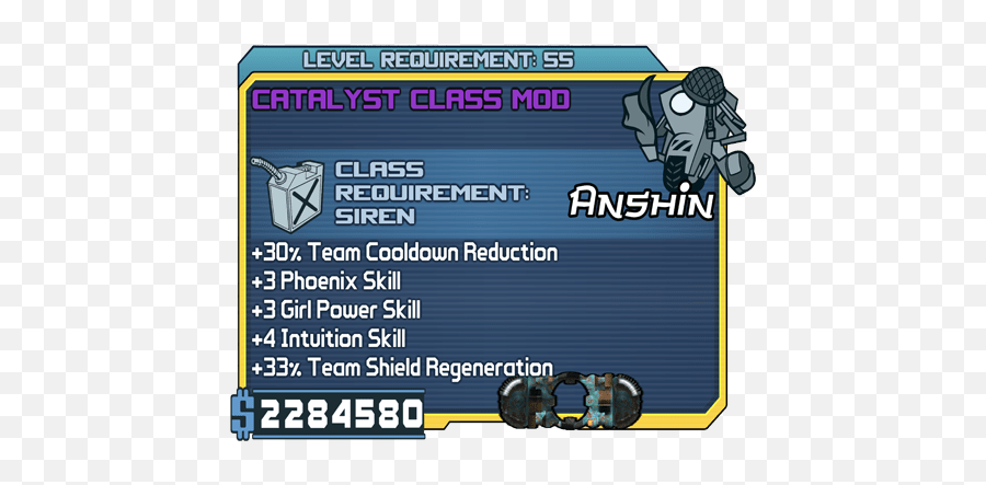 Catalyst U2022 Bl1 U2013 Lilith Class Mod Lootlemon Png Cooldown Icon