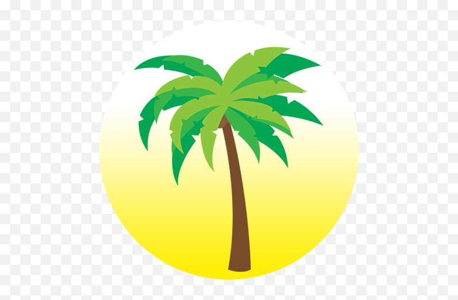 Cropped - Palmtreeicontsyellowcirclepng Tropical Soul Palm Tree Cartoon Tropical,Icon Dance Complex