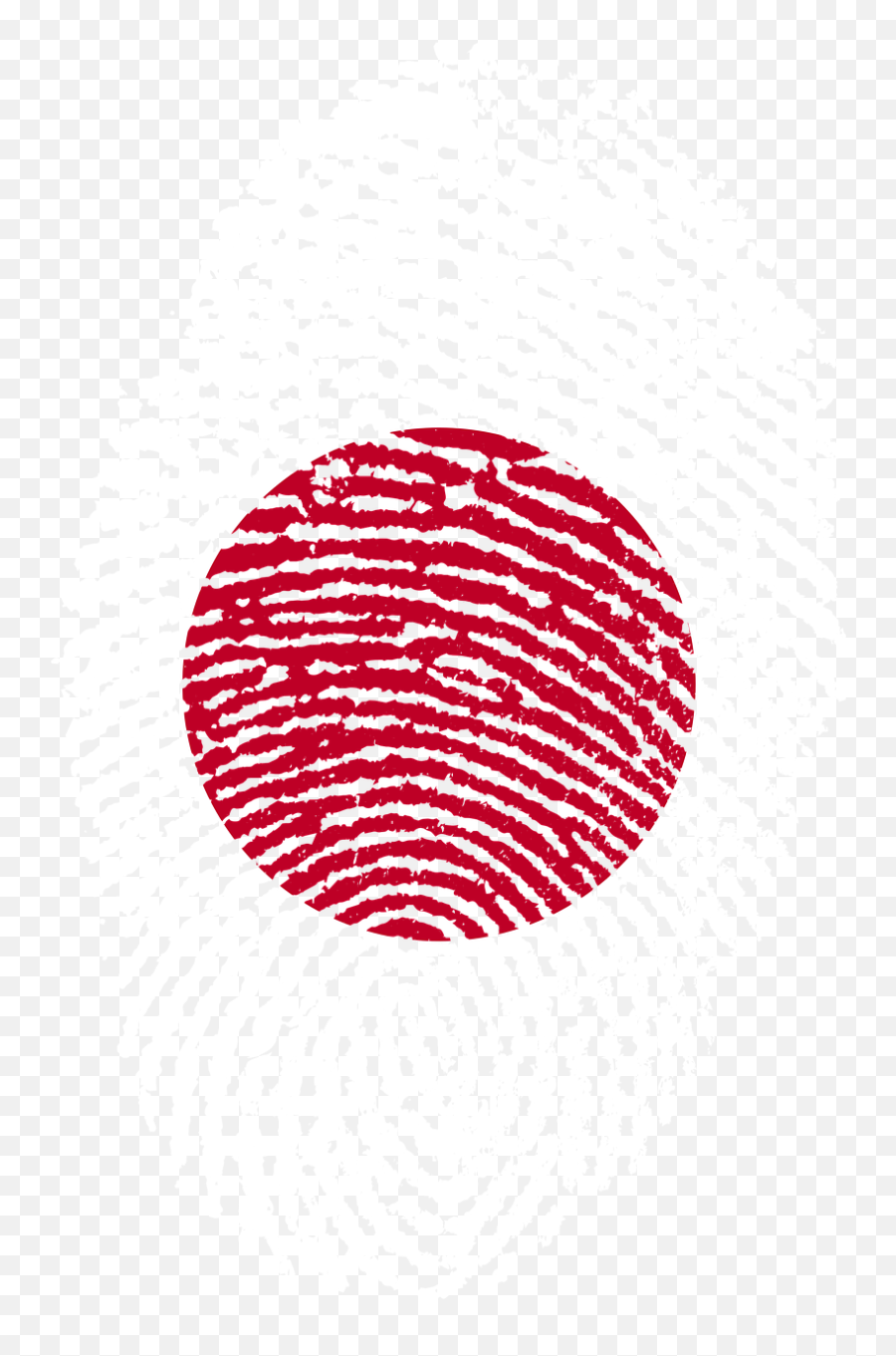 Transparent Japanese Rising Sun Png - Japan Flag Fingerprint,Red Sun Png