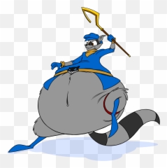 Download Fat Sly Cooper - Sly Cooper Belly Fat Png,Sly Cooper Png