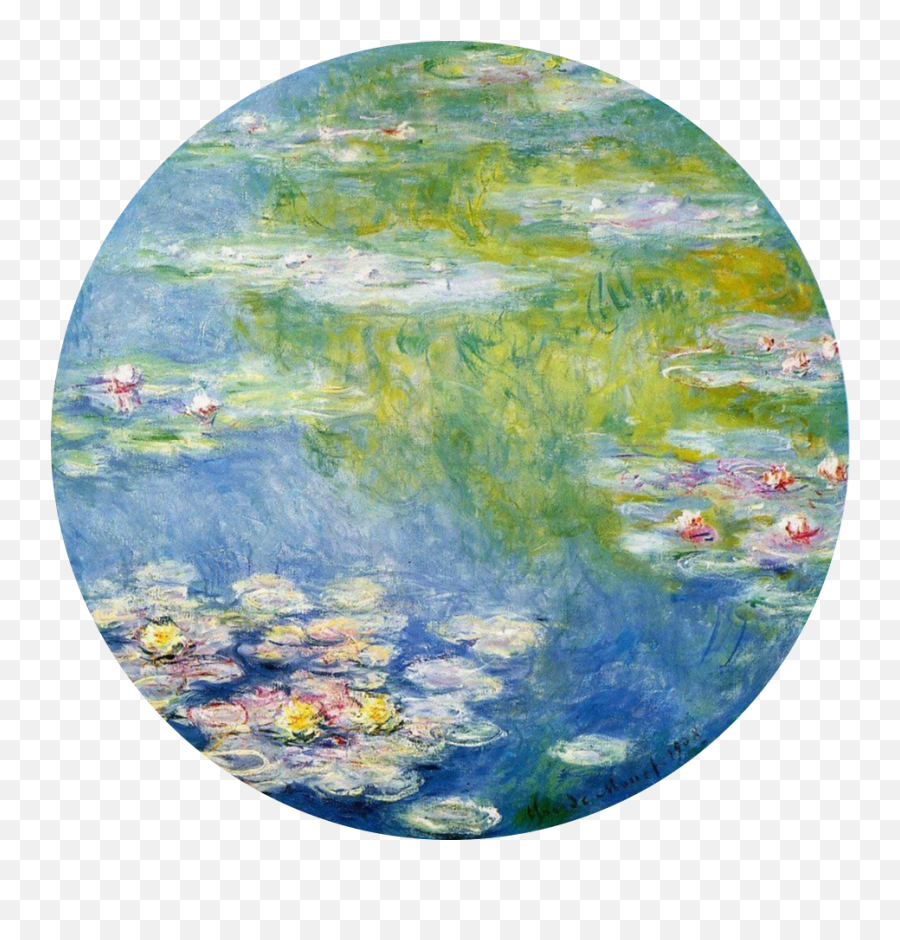 Tondo - Minnie Muse Claude Monet Water Lilies 1908 Png,Icon Of Madonna And Child