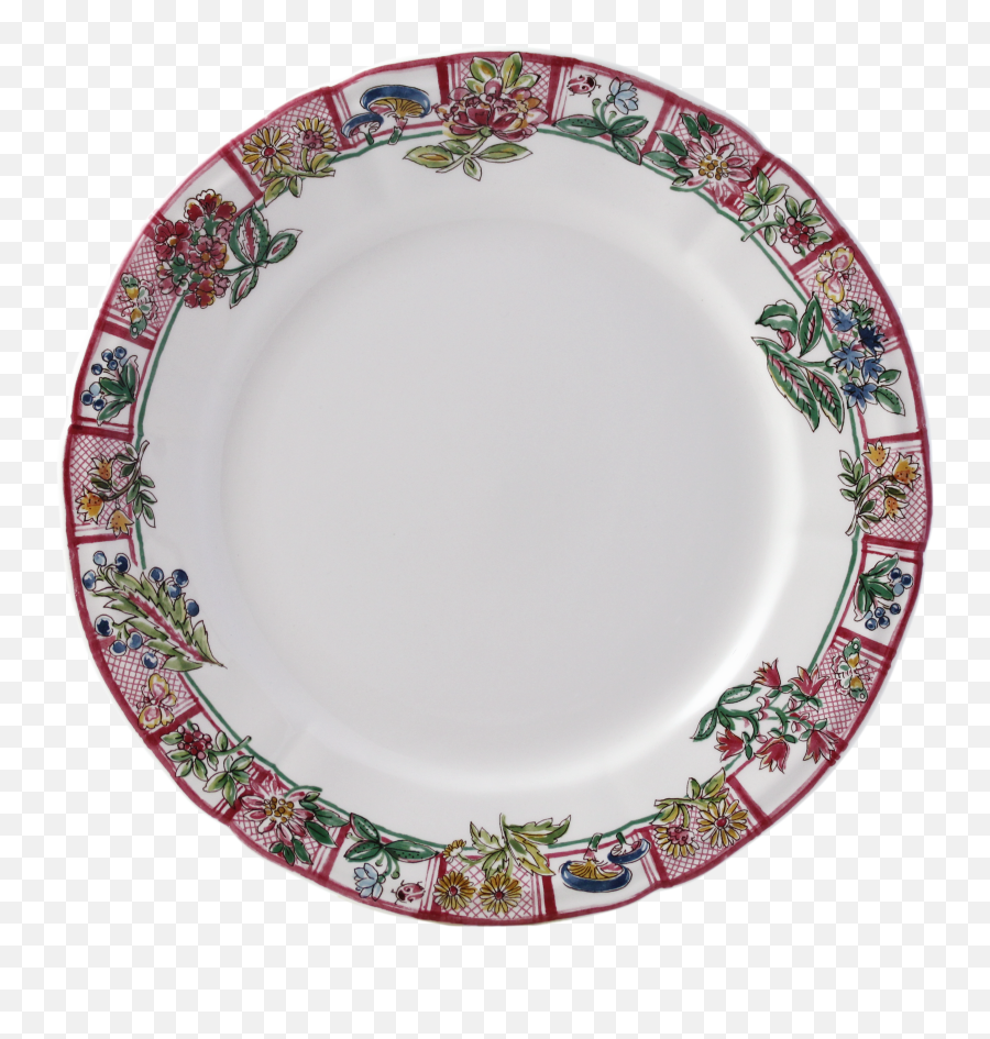 Set Of 6 Dinner Plates - Jardin Imaginaire Collections Png,Plates Png