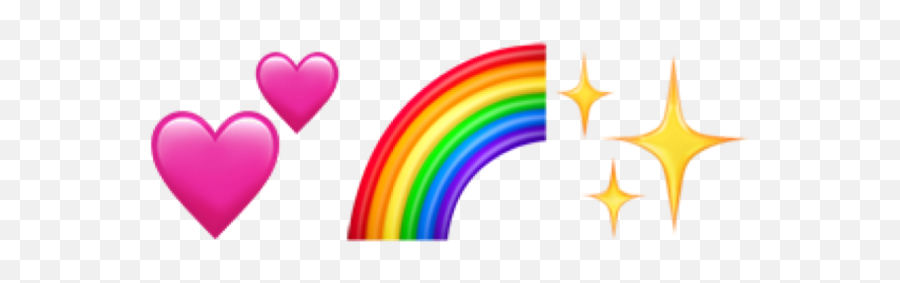 Avatan Plus - Emoji Rainbow Iphone Png,Sparkle Emoji Transparent