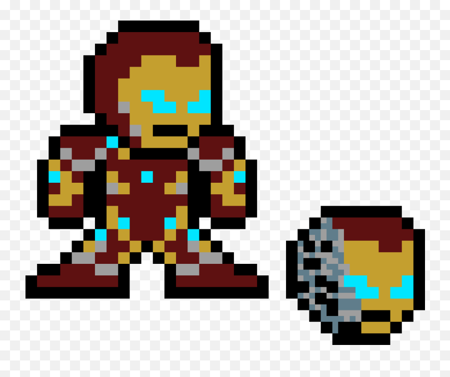 Mega Man 2 Sprite Clipart - Full Size Clipart 5703104 Easy Avengers Pixel Art Png,Mega Man X Icon