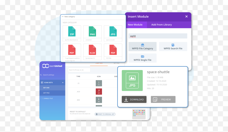 Wp File Download As Manager For Divi Builder - Vertical Png,Query Builder Icon