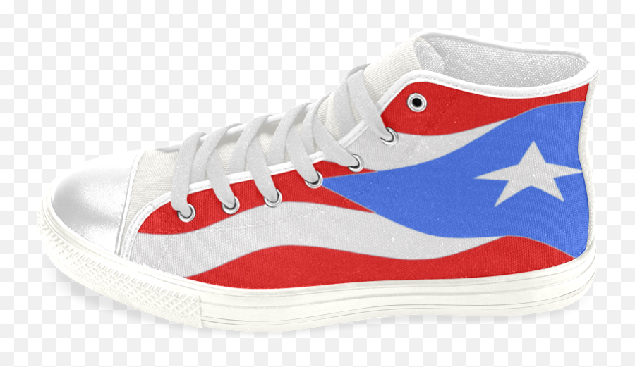 Bandera De Puerto Rico Flag Menu2019s Classic High Top Canvas Shoes Model 017 Id D647108 - Skate Shoe Png,Puerto Rico Flag Png