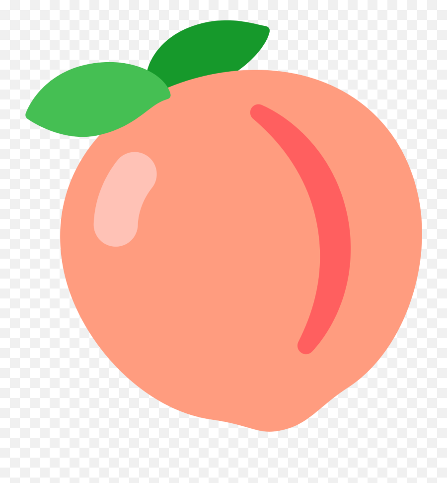 Filefxemoji U1f351svg - Wikimedia Commons Peach Cartoon Png,Peach Emoji Png