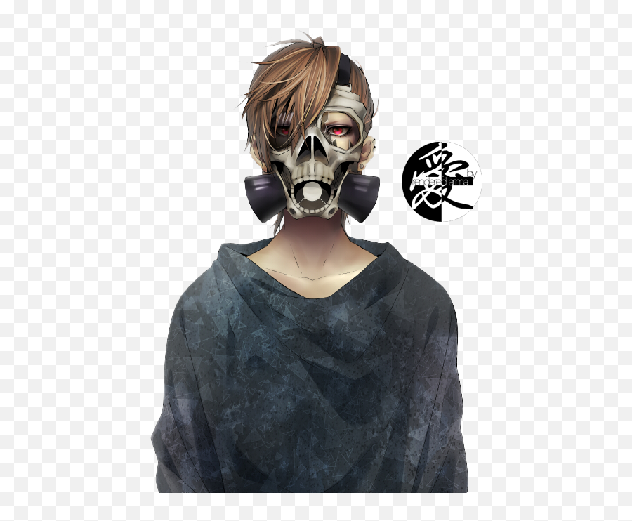 Mask Render By Armagaten - D6m7ypk Gas Mask Anime Art Full Gas Mask Character Png,Gas Mask Transparent Background