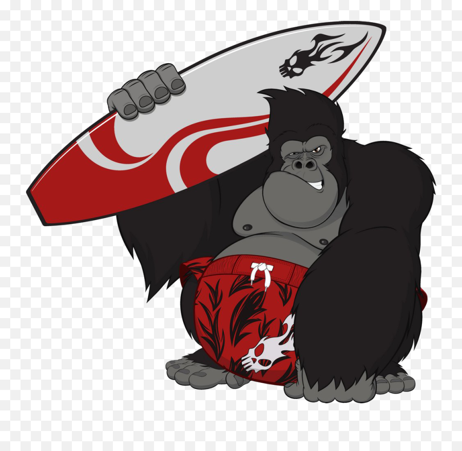 King Kong Gorilla Cartoon - Gorilla Cartoon Png,Kong Png
