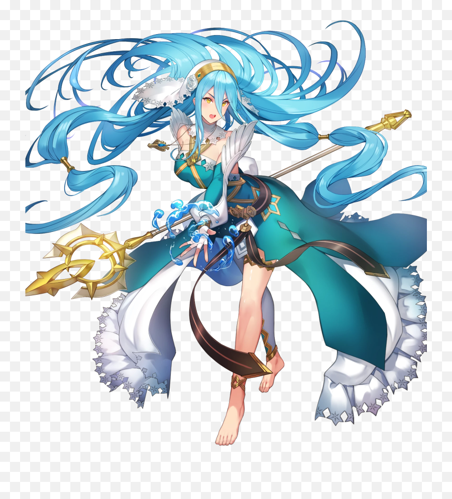Aqua Fire Emblem Azura - Fire Emblem If Fe Heroes Resplendent Azura Png,Anime Fire Png
