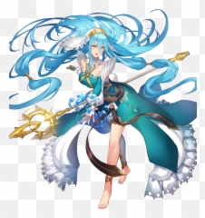 Aqua Fire Emblem Azura - Fire Emblem If Fe Heroes Resplendent Azura Png,Anime Fire Png