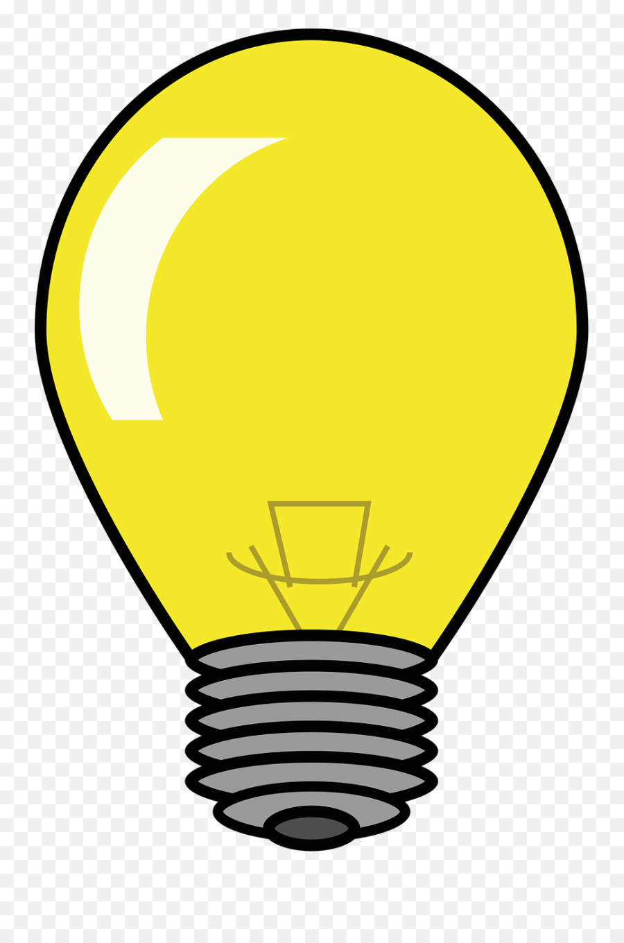 Light Bulb Yellow Transparent - Free Image On Pixabay Clip Art Png,Electricity Transparent Background
