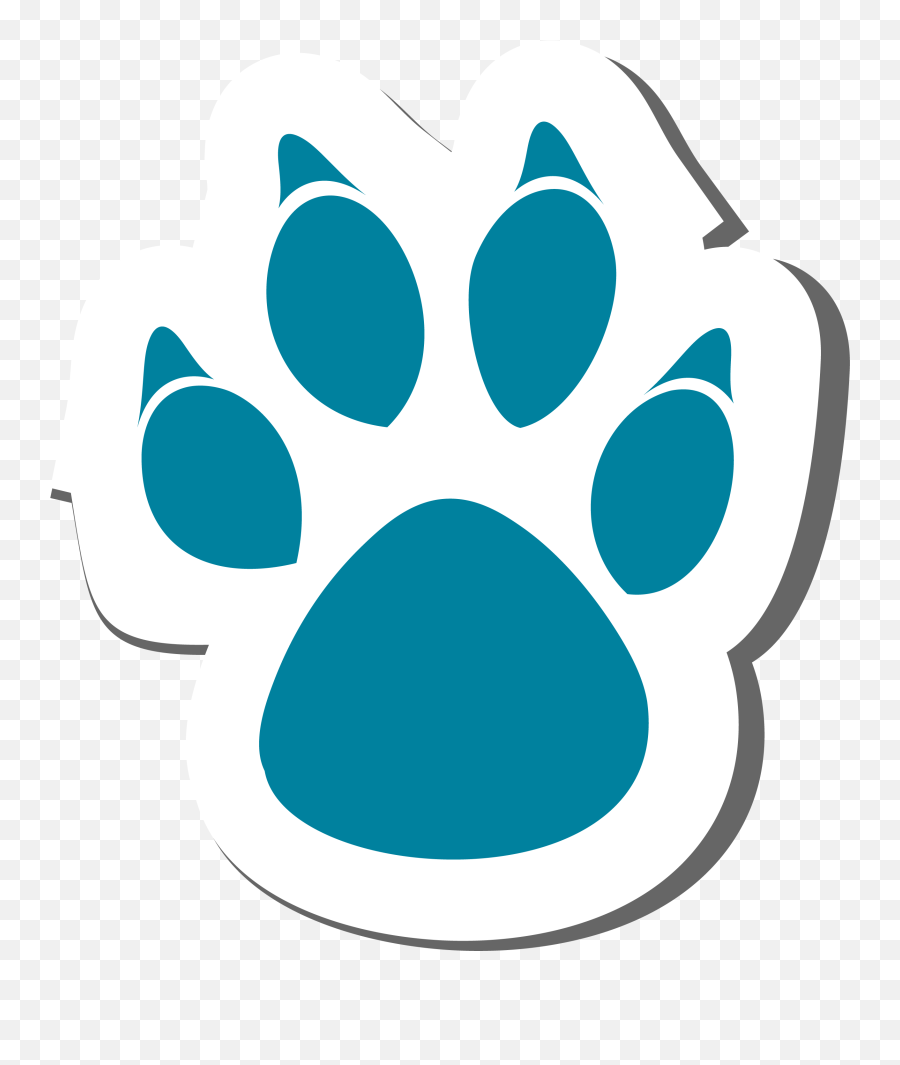 Dog Cat Paw Clip Art - Animal Foot Print Png,Cat Paw Png