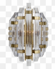 Adele Sconce In Hand - Rubbed Antique Brass With Clear Acrylic Adele Sconce Png,Adele Png
