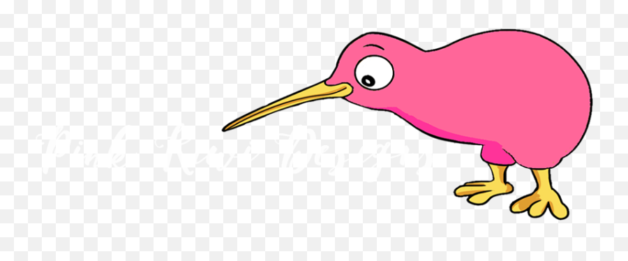 Pink Kiwi Designs - Cartoon Kiwi Bird Drawing Easy Png,Kiwi Bird Png