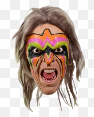 Ultimate Warrior Wwe Character Mask - Ultimate Warrior Face Mask Png,Ultimate Warrior Png
