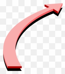 Library Of Curved Arrow Vector Royalty Free Download - Curved Arrow Clip Art png