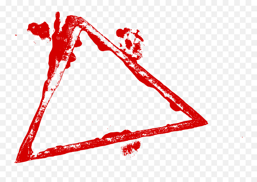 12 Empty Grunge Triangle Stamp - Png Triangle Red,Triangle Design Png