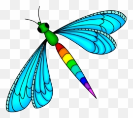 Transparent Png Clipart Free Download - Background Cute Dragonfly