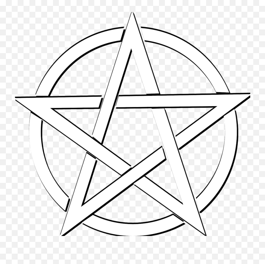 Pentacle Vector White Transparent Png - Wicca Pentacle,Pentacle Png