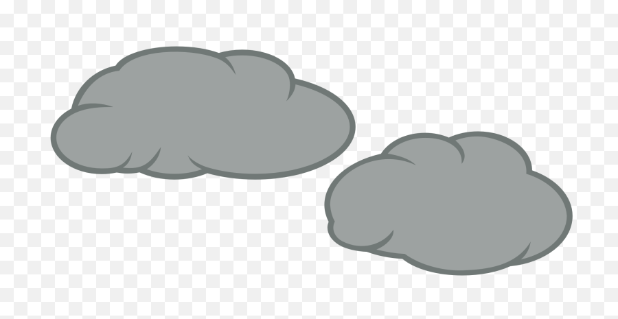 Two Clouds Cutie Mark - Clipart Dark Cloud Png,Dark Cloud Png