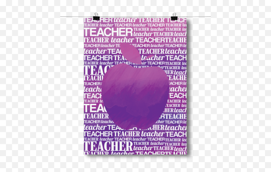 Download Apple Silhouette - Poster Png,Purple Watercolor Png