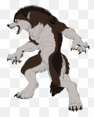 Download Drawn Wolfman Mixed Animal - Fenrirsulfer Werewolf Lines Png,Werewolf Png