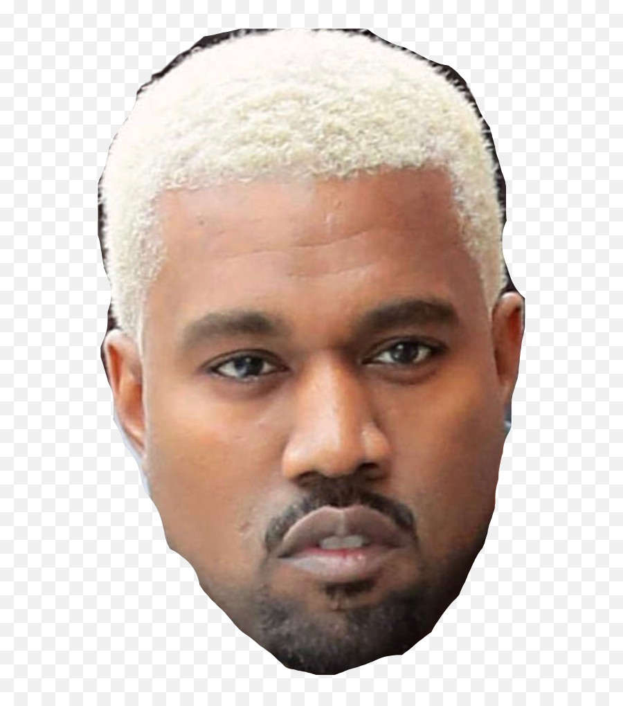 Kanye West Ye Freetoedit - Sticker By Lucymarajpink Kanye West Bleached Hair Png,Kanye West Head Png