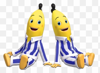 Bananas In Pyjamas Sitting Transparent Png - StickPNG Cartoon Pajamas