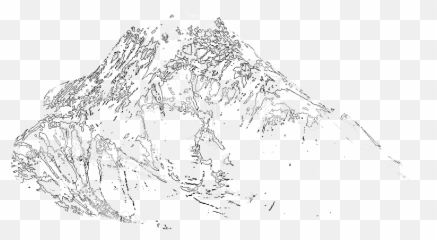 Avalanche Drawing Mountain - Sketch Transparent Cartoon png
