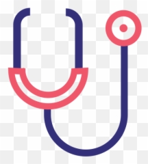 Covid 19 Stethoscope Stroke Icon - Transparent PNG u0026 SVG Vertical