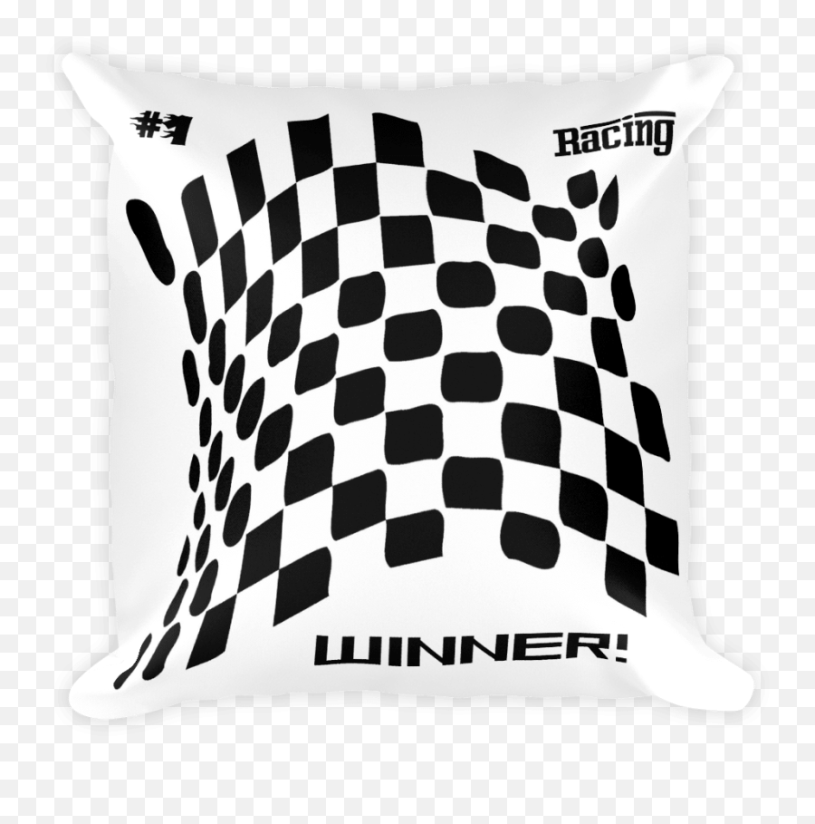 Checkered Abstract Racing Flag Throw Pillow - Clip Art Png,Checkered Flag Png