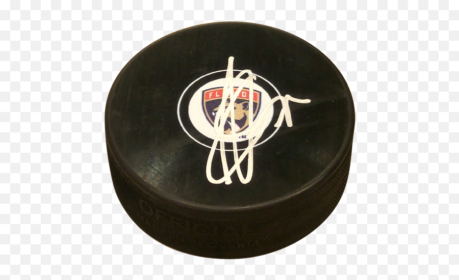 Sergei Bobrovsky Autographed Florida Panthers Hockey Puck - Solid Png,Hockey Puck Png