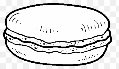 Macaron Coloring Page - Coloringcrewcom Imagenes De Macarons Para Colorear Png,Macaron Png