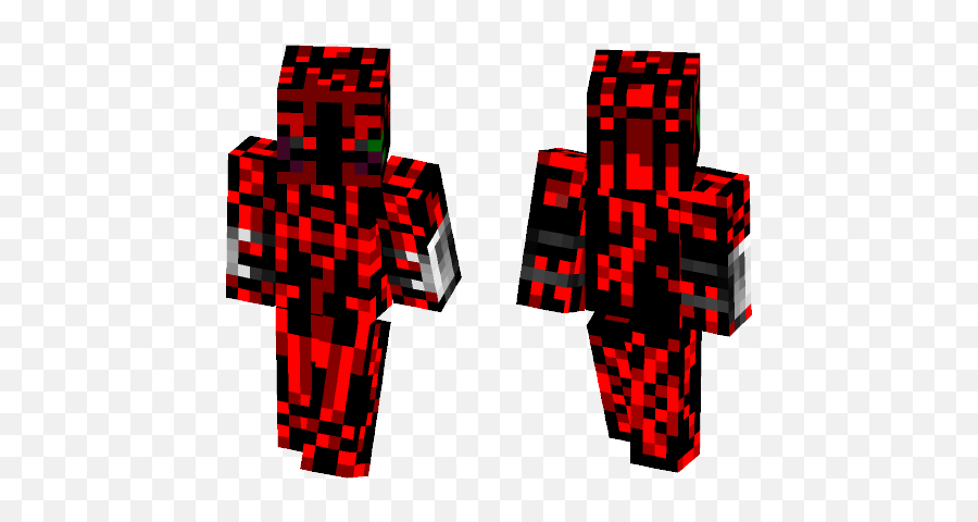 Download Devil Death With Red Eyes - Minecraft Skin Spider Spider Noir Minecraft Skin Png,Red Glowing Eyes Png