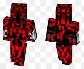 Download Devil Death With Red Eyes - Minecraft Skin Spider Noir png