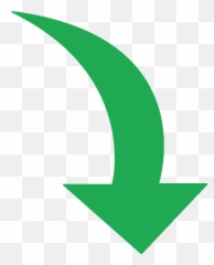 Partner With Us Green - Green Curved Arrow Png Clipart Curved Arrow Green Png,Curved Arrows Png