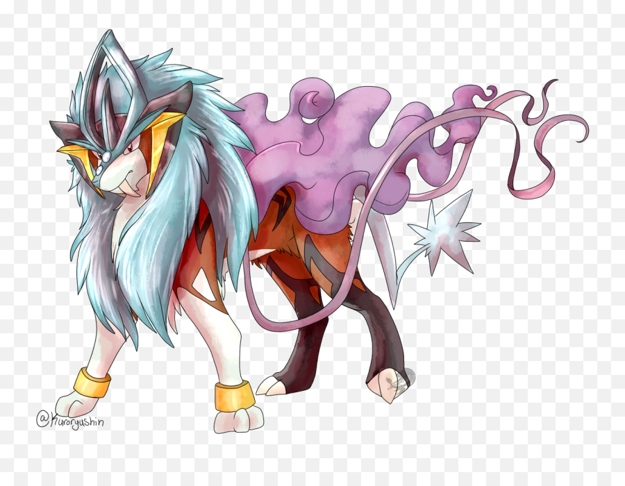 Kuro - Commissions Closed On Twitter Trickyfusions Pokemon Or Suicune Raikou Png,Suicune Png