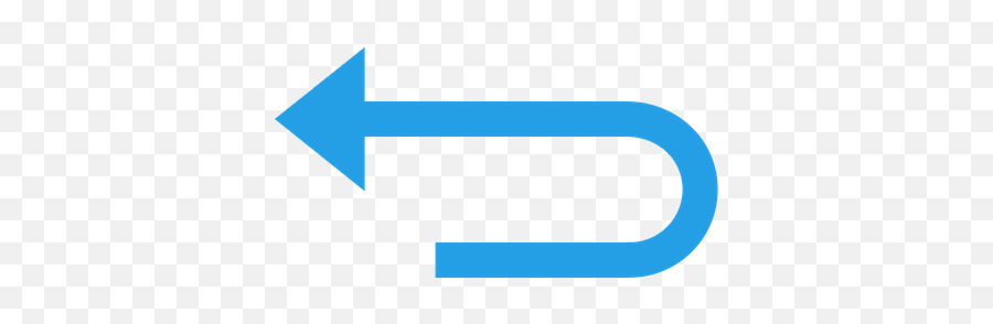 Arrow Icon Of Colored Outline Style - Available In Svg Png Blue U Turn Arrow Png,Straight Arrow Png