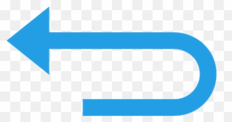 Arrow Icon Of Colored Outline Style - Available SVG PNG Blue U Turn Png