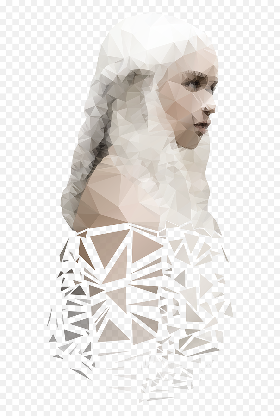 Polygon Portrait - Daenerys Targaryen On Behance Cocktail Dress Png,Daenerys Png