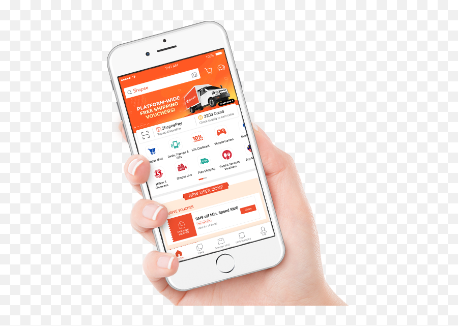 Best Online - Shopee App Png,Shopee Logo