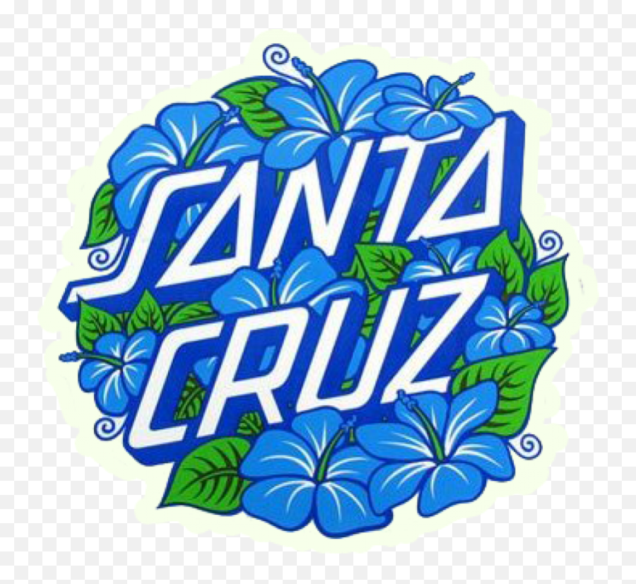 Santa Cruz Hibiscus Dot - Santa Cruz Surf Png,Skateboards Logo Wallpaper